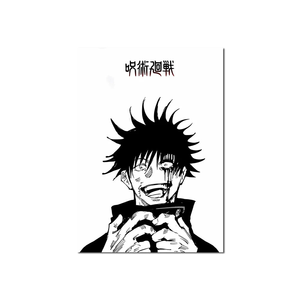Posters Abstractos de Jujutsu Kaisen en Lienzo - Arte Japonés Exclusivo