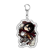 Llavero Doble Cara Levi Ackerman & Allen Yeager - Ataque de los Gigantes