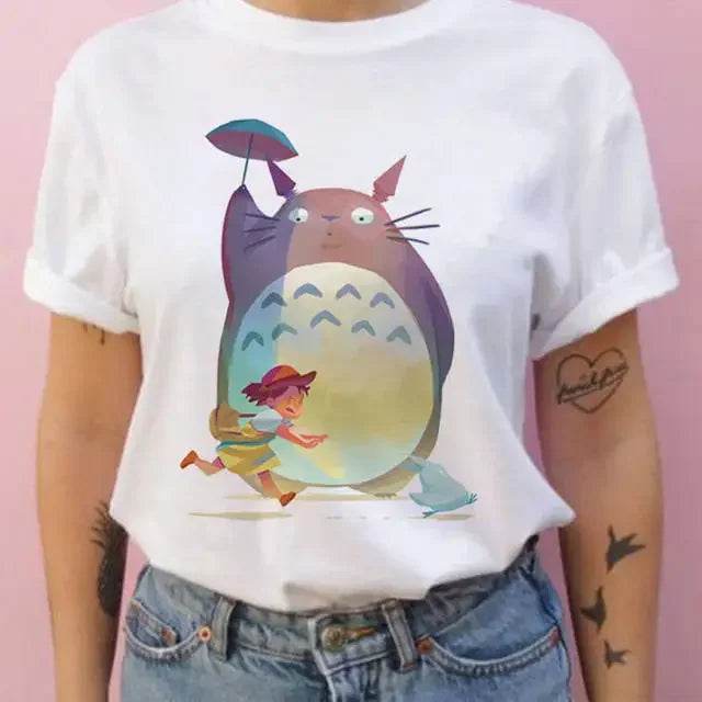 Camiseta de Verano Unisex Studio Ghibli My Neighbor Totoro Kawaii - GambareG
