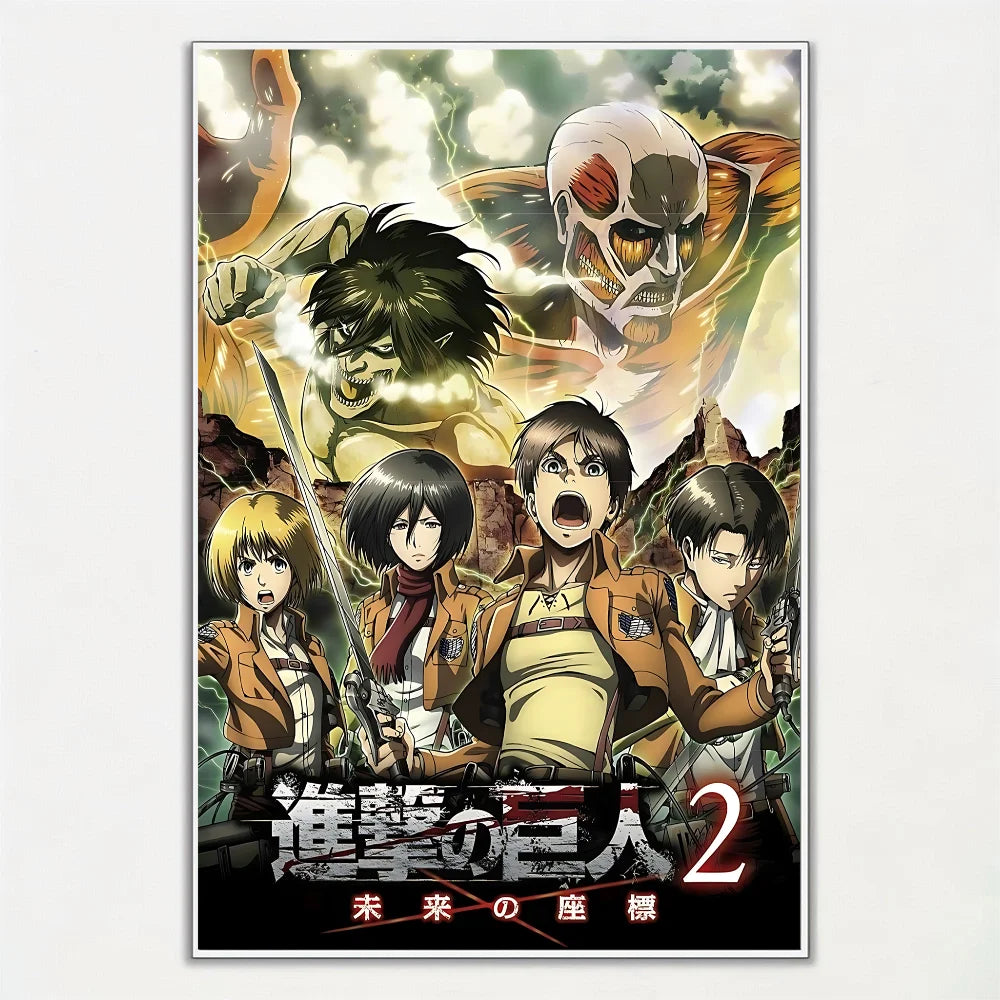 Póster Exclusivo de Attack On Titan para Decoración Moderna