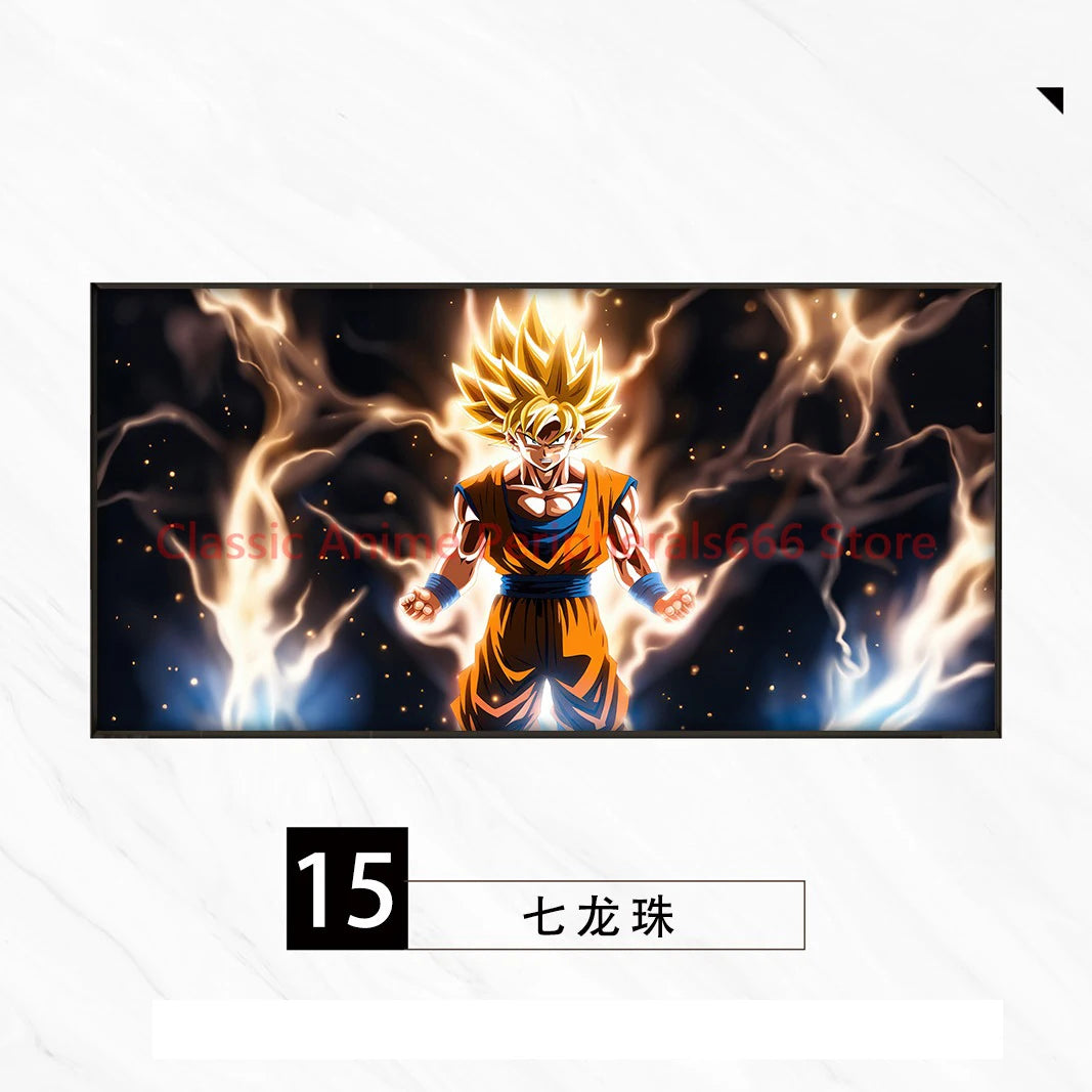 Pintura Colgante Dragon Ball Super Saiyan para Niños y Salones
