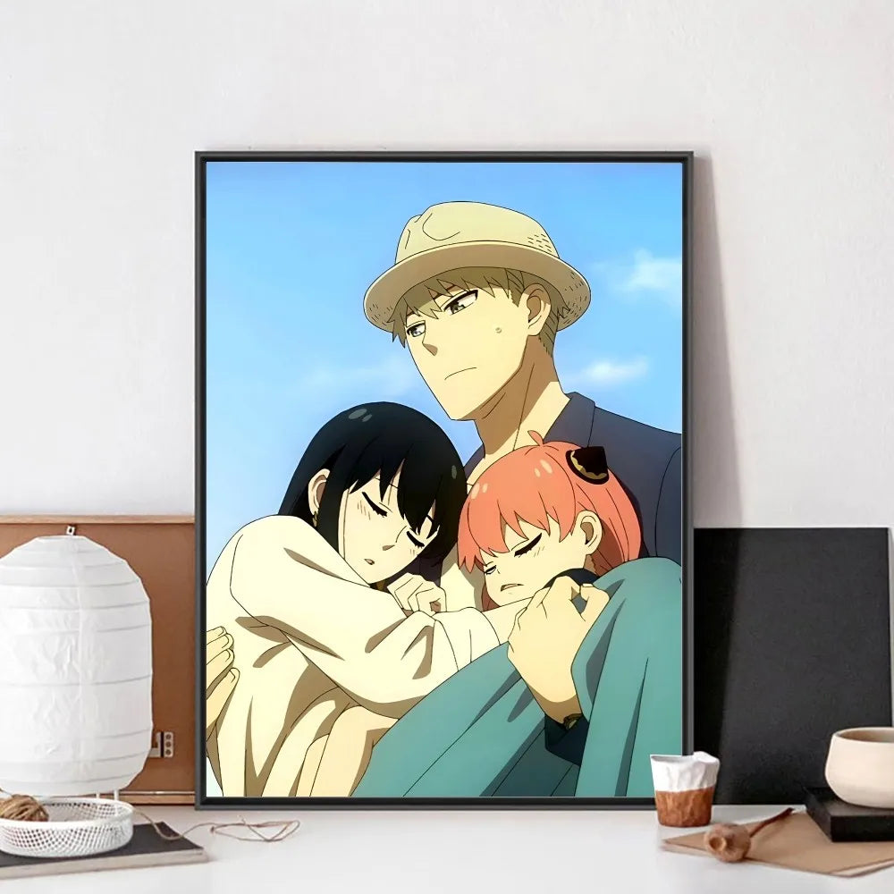 Póster Vintage Anime Spy x Family en Papel Premium - Decoración Elegante