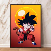 Arte de Pared Exclusivo Dragon Ball Goku para Decoración Moderna - GambareG