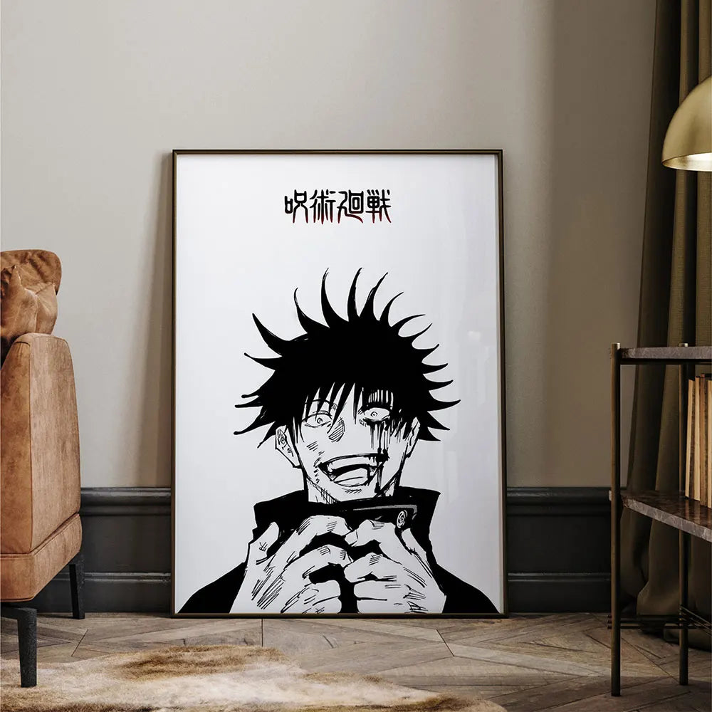 Posters Abstractos de Jujutsu Kaisen en Lienzo - Arte Japonés Exclusivo