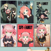 Póster Retro "Spy X Family" en Lienzo HD para Decoración Exclusiva