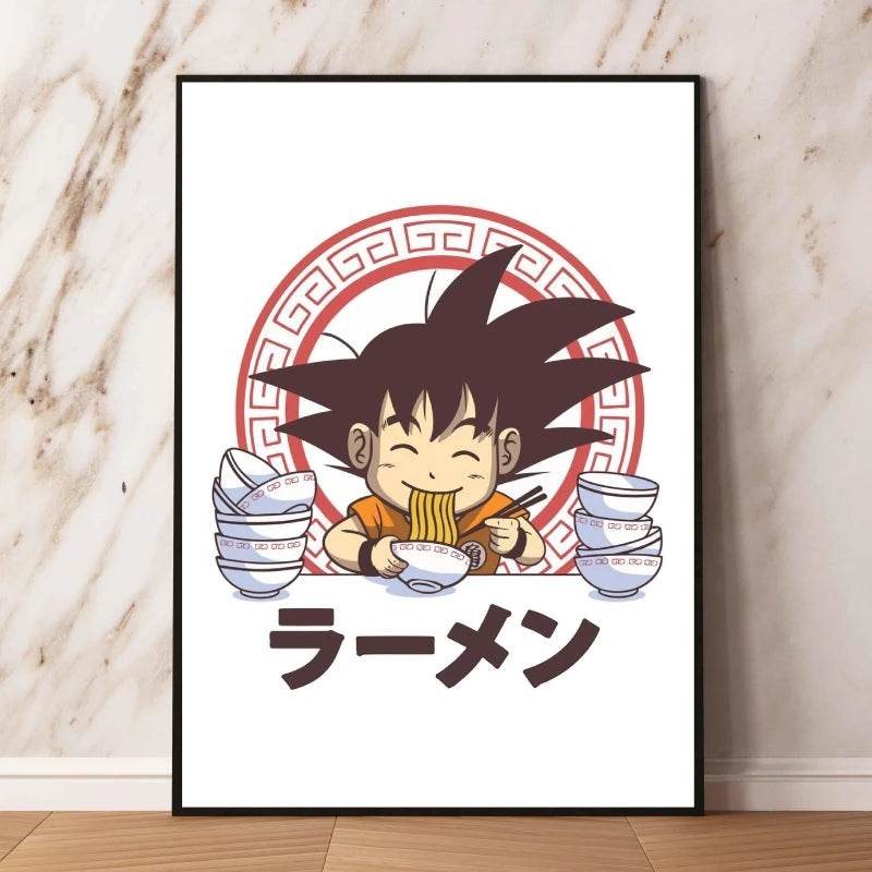 Arte de Pared Exclusivo Dragon Ball Goku para Decoración Moderna - GambareG