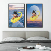 Arte de Pared Exclusivo Dragon Ball Goku para Decoración Moderna - GambareG
