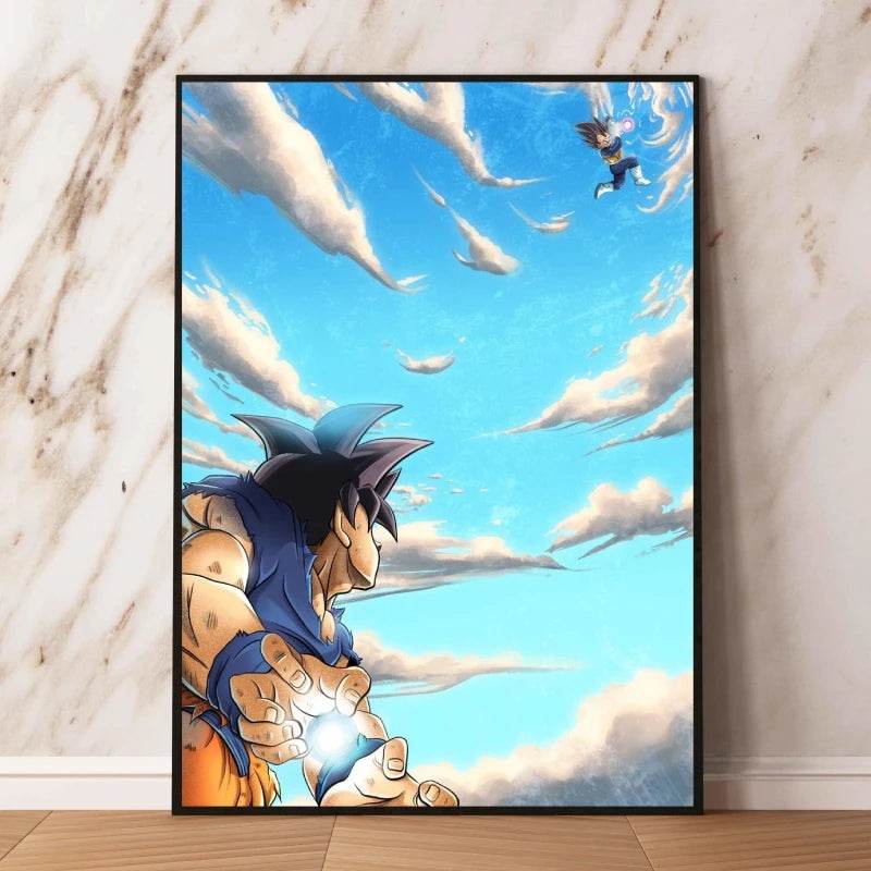 Arte de Pared Exclusivo Dragon Ball Goku para Decoración Moderna - GambareG