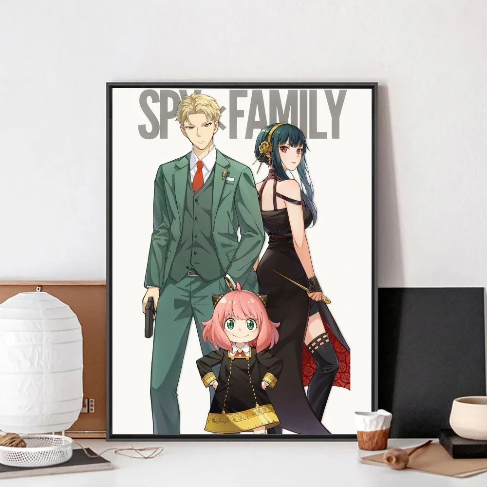 Póster Vintage Anime Spy x Family en Papel Premium - Decoración Elegante