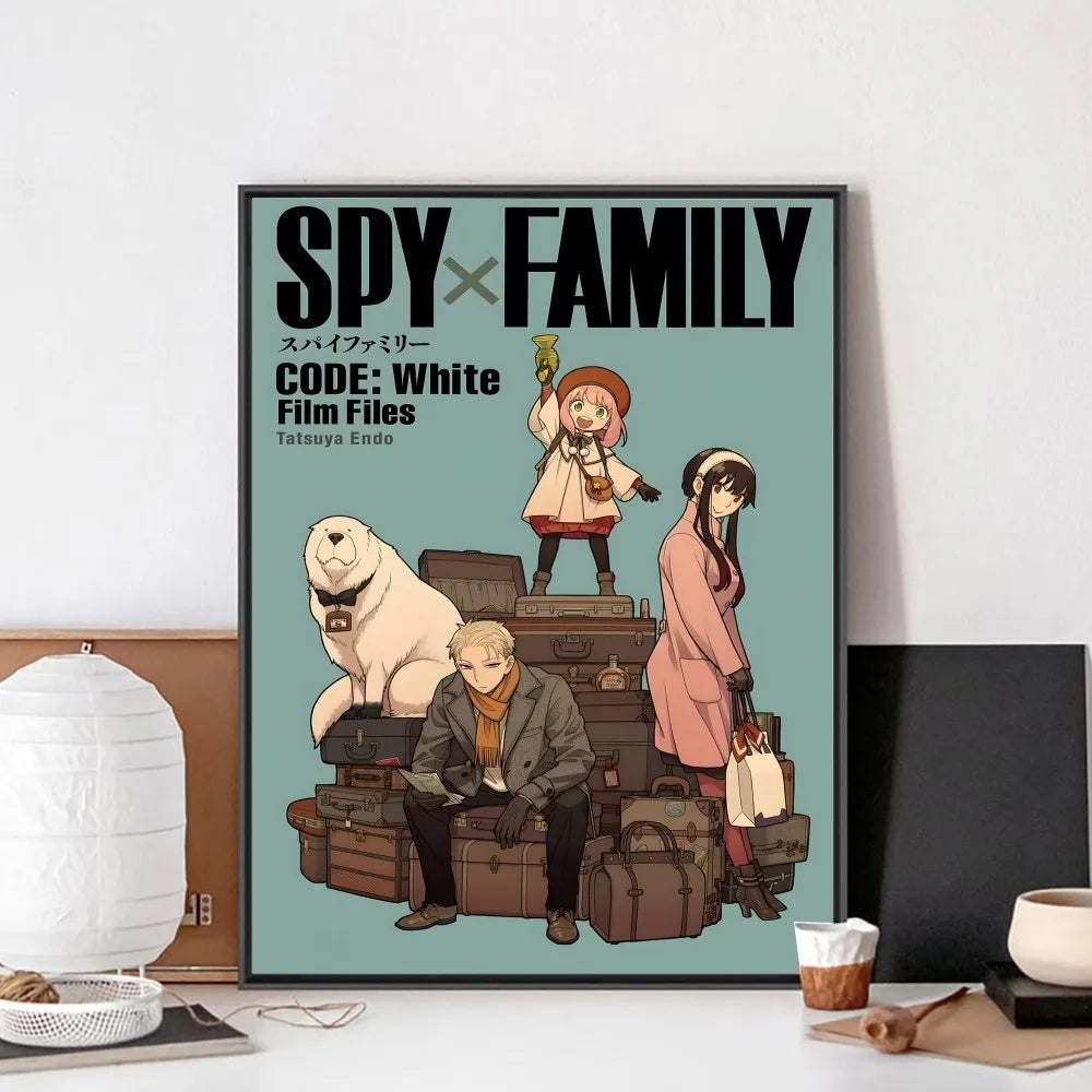 Póster Vintage Anime Spy x Family en Papel Premium - Decoración Elegante