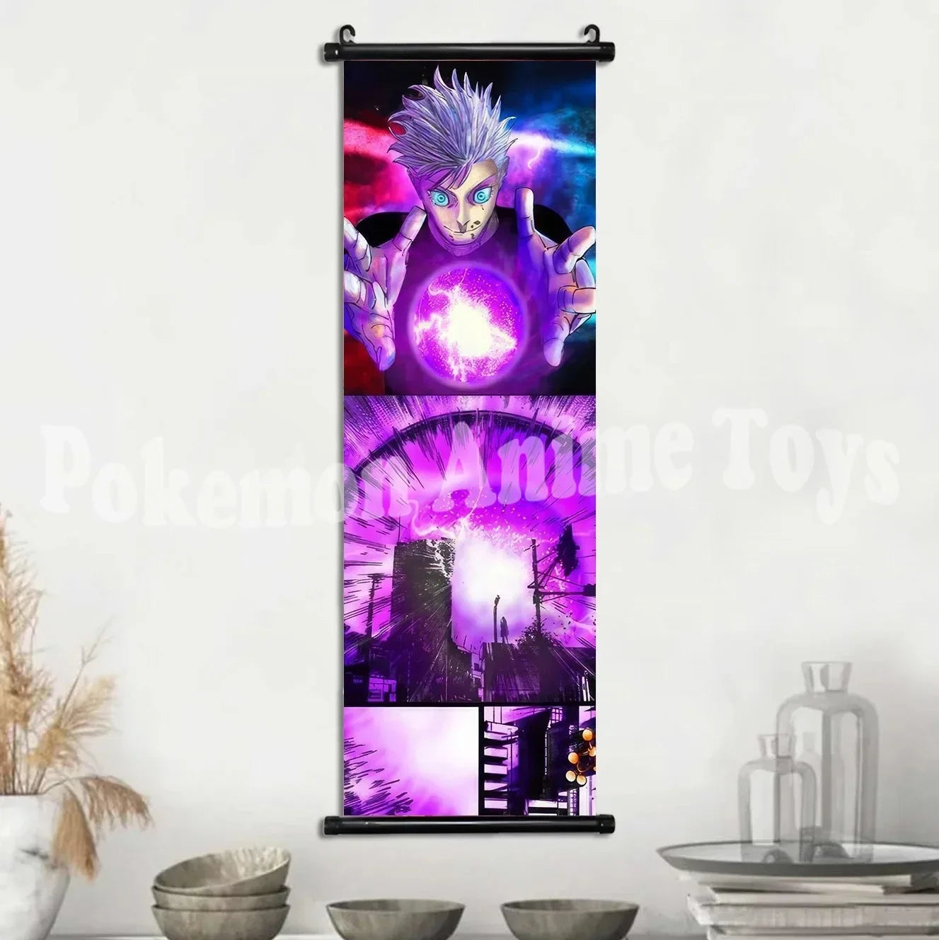 Mural Colgante Gojo Satoru de Jujutsu Kaisen para Decoración de Pared