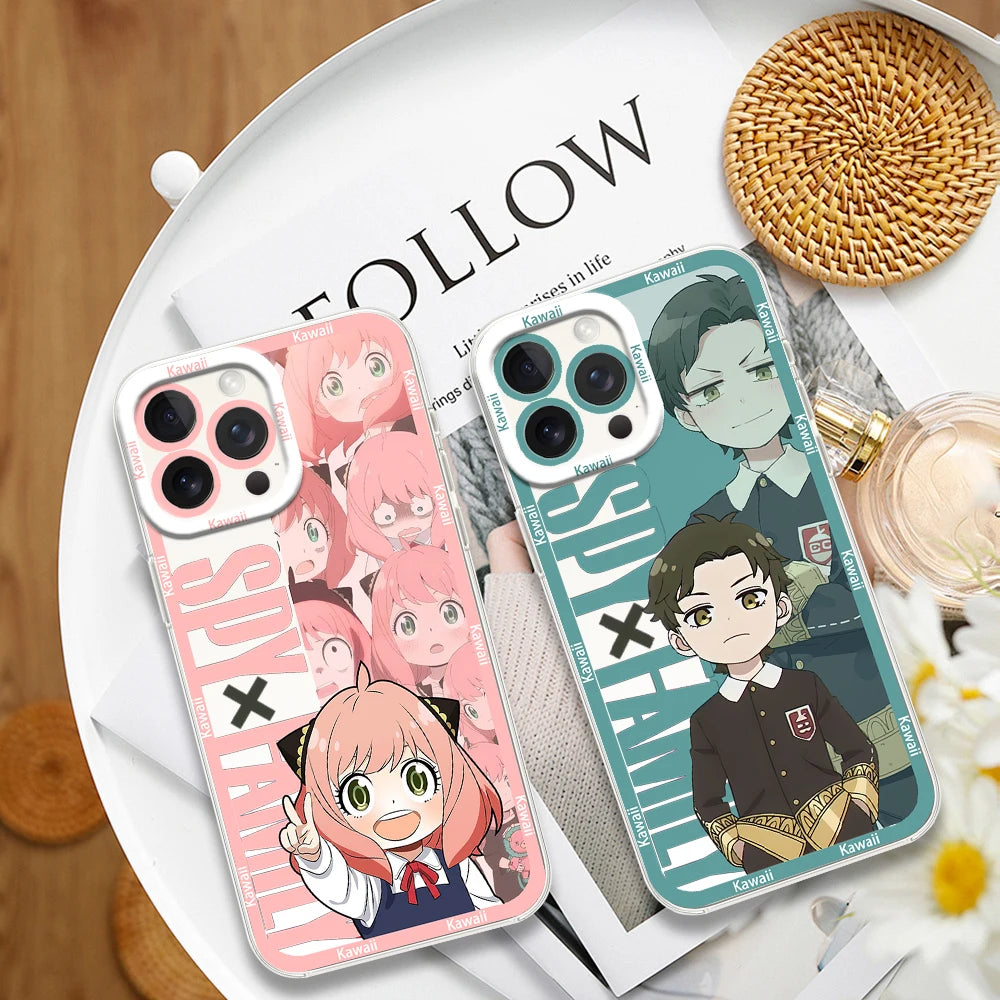 Funda Transparente Spy x Family Anya Bilibili para Samsung S21-S24