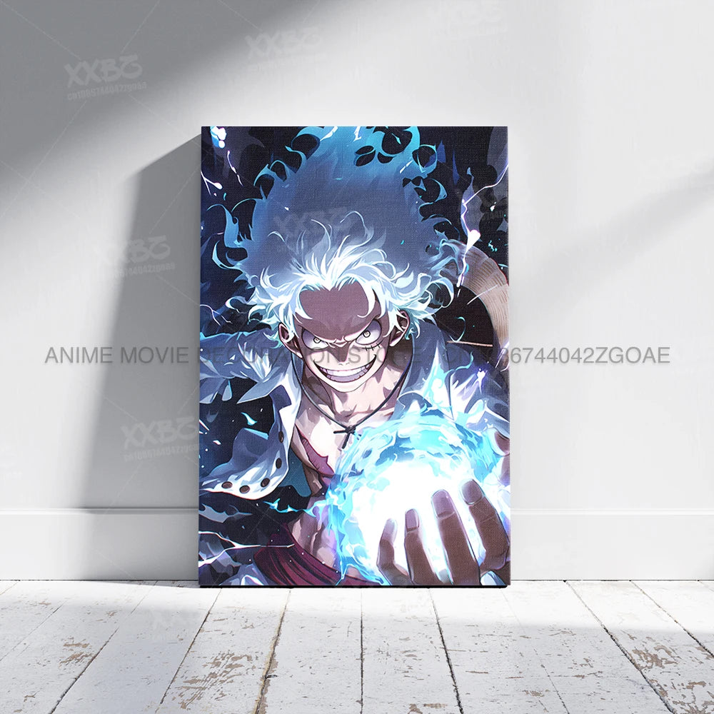 Lienzo Decorativo ONE PIECE - Arte de Monkey D. Luffy Sin Marco