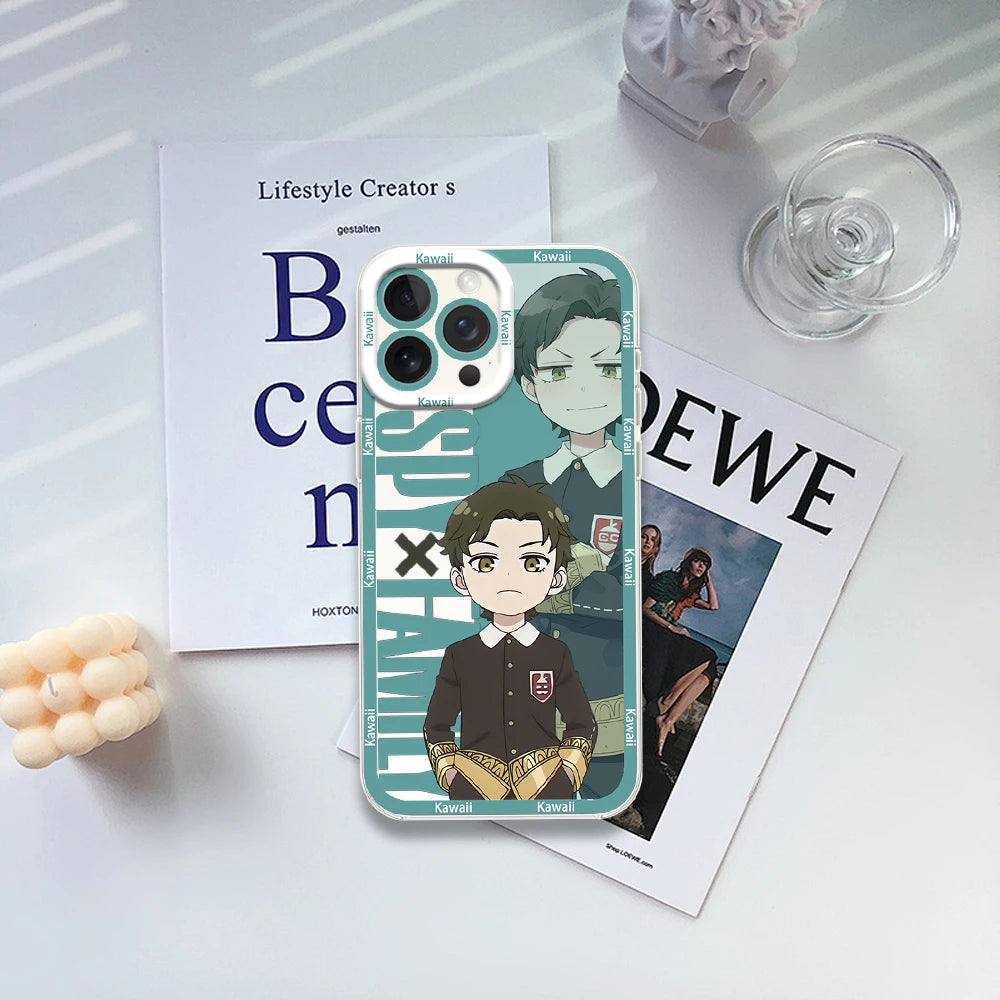 Funda Transparente Spy x Family Anya Bilibili para Samsung S21-S24