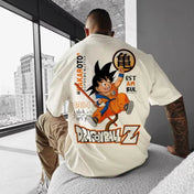 Camiseta Oversize Dragon Ball Z Goku para Hombres - Moda Casual y Cosplay - GambareG