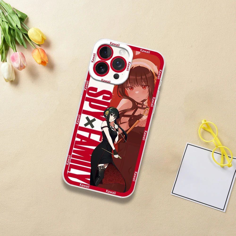 Funda Transparente Spy x Family Anya Bilibili para Samsung S21-S24