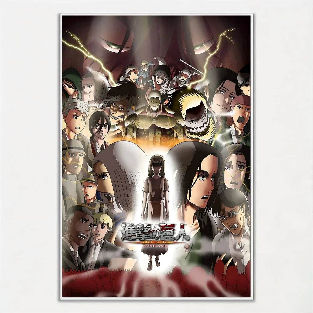 Póster Exclusivo de Attack On Titan para Decoración Moderna