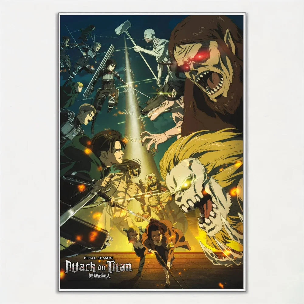 Póster Exclusivo de Attack On Titan para Decoración Moderna
