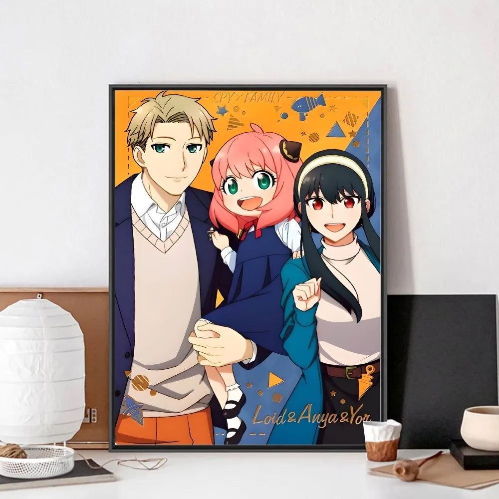 Póster Vintage Anime Spy x Family en Papel Premium - Decoración Elegante