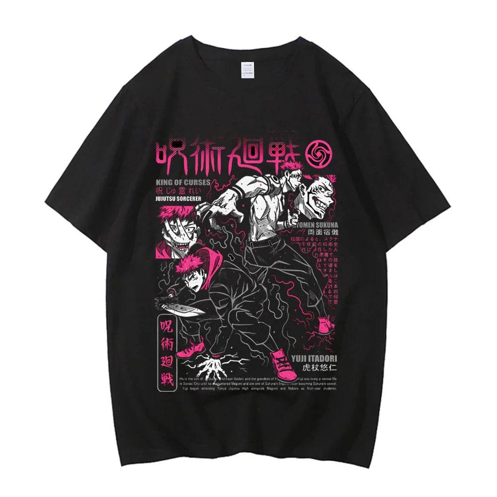 Camiseta de Algodón Alta Calidad Jujutsu Kaisen Satoru Gojo - GambareG