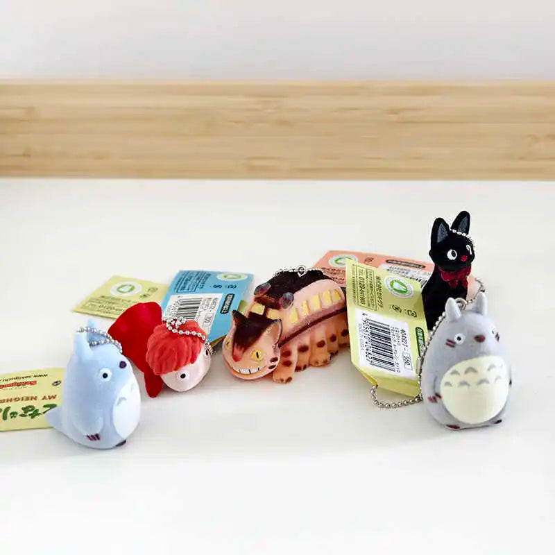 Set de 6 Llavero Totoro y Ponyo - Accesorios Exclusivos Studio Ghibli