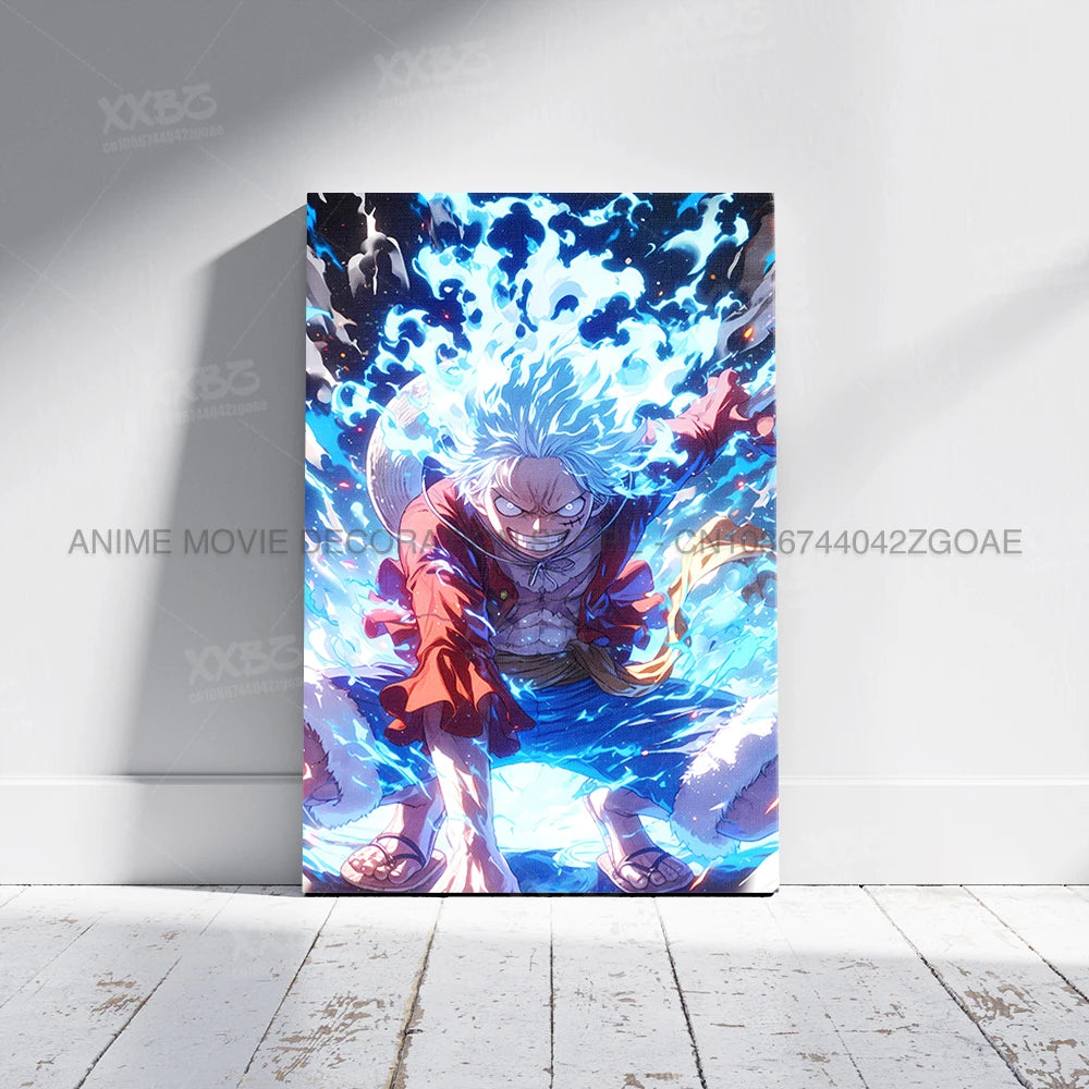 Lienzo Decorativo ONE PIECE - Arte de Monkey D. Luffy Sin Marco
