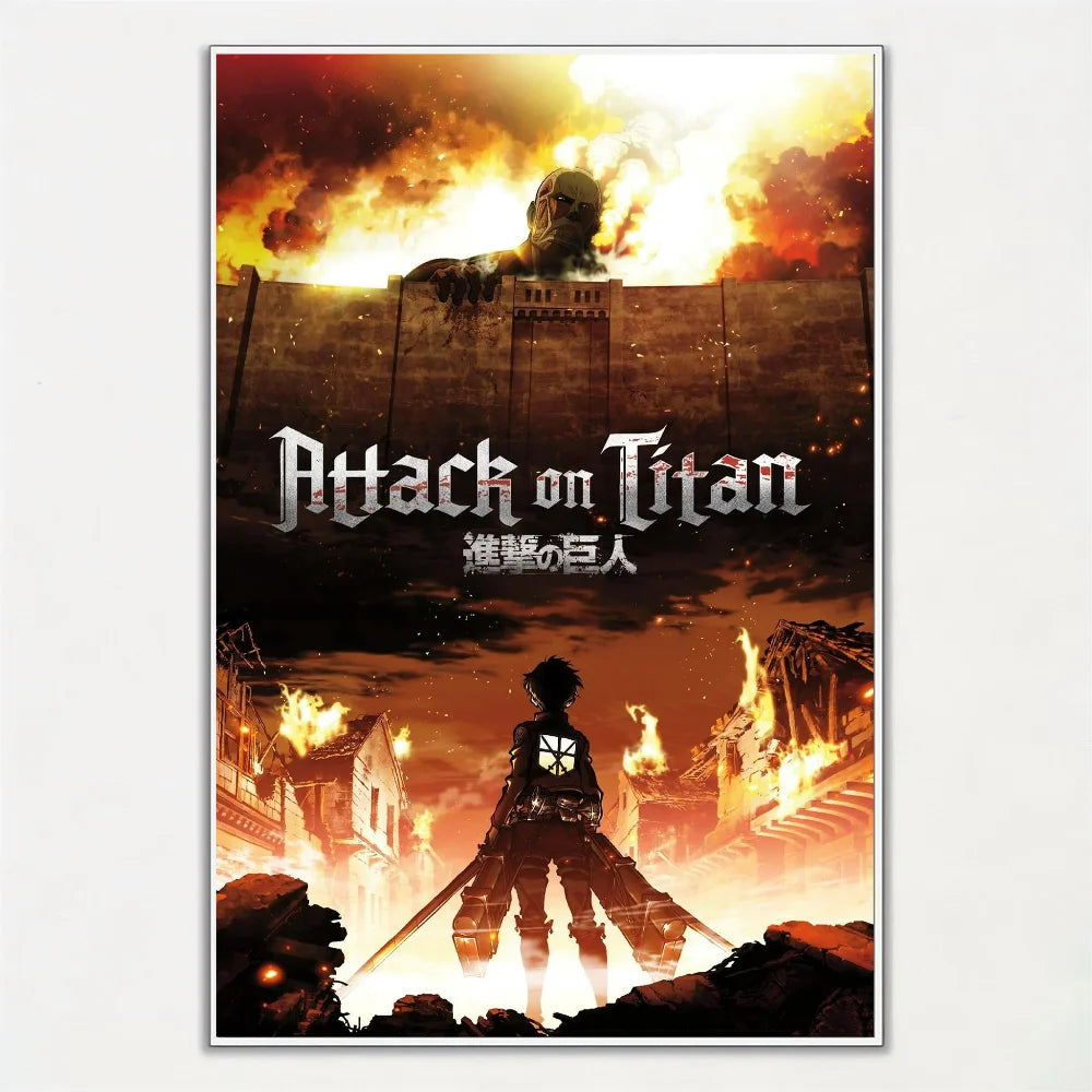 Póster Exclusivo de Attack On Titan para Decoración Moderna