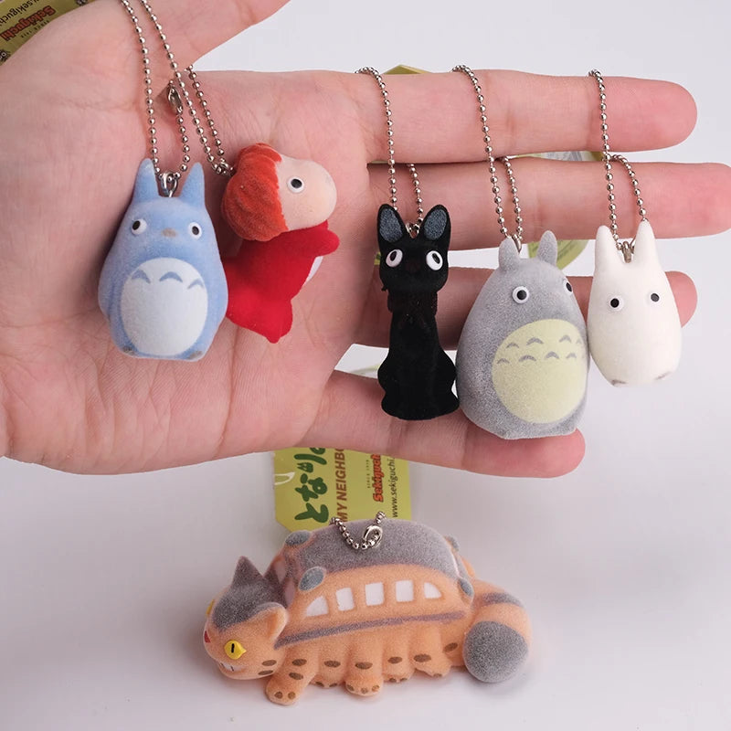 Set de 6 Llavero Totoro y Ponyo - Accesorios Exclusivos Studio Ghibli