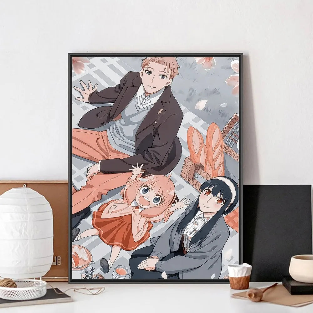 Póster Vintage Anime Spy x Family en Papel Premium - Decoración Elegante