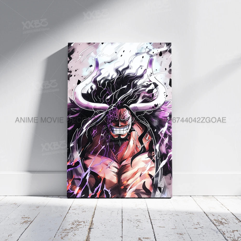 Lienzo Decorativo ONE PIECE - Arte de Monkey D. Luffy Sin Marco
