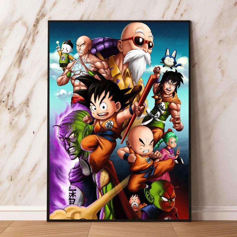 Arte de Pared Exclusivo Dragon Ball Goku para Decoración Moderna - GambareG