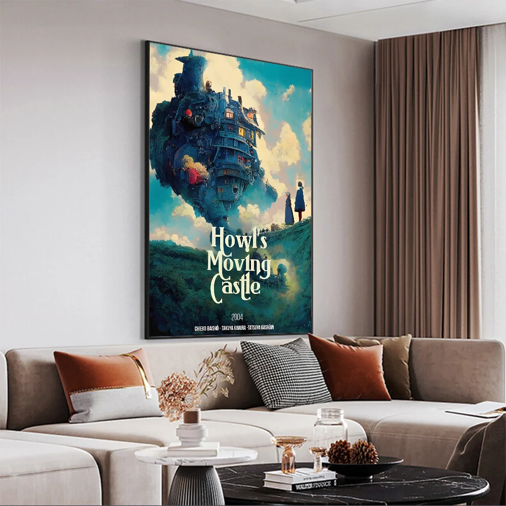 Póster Adhesivo HD de El Castillo Ambulante de Studio Ghibli