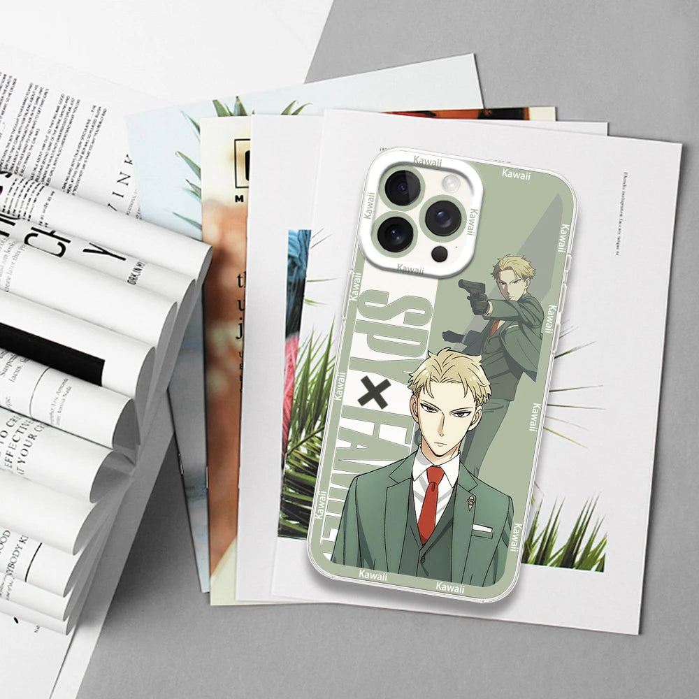 Funda Transparente Spy x Family Anya Bilibili para Samsung S21-S24