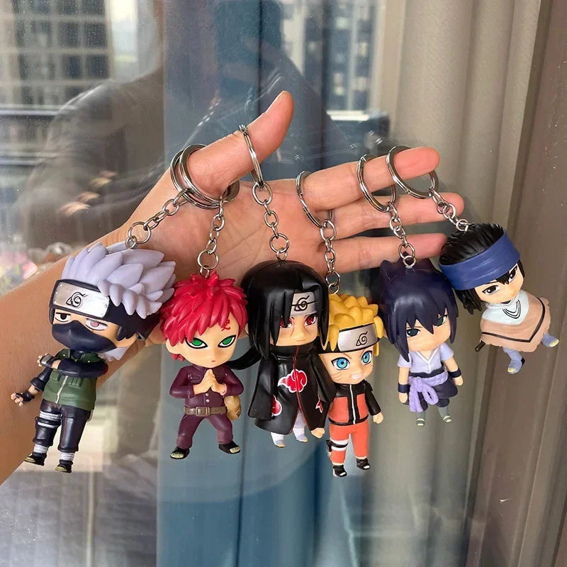 Llavero de Anime Naruto 10cm - Figuras de Naruto, Sasuke y Kakashi en Resina