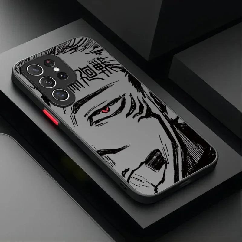 Funda rígida mate Jujutsu Kaisen para Samsung Galaxy