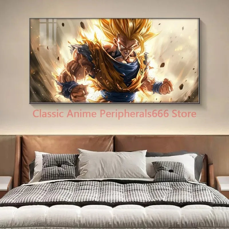 Pintura Colgante Dragon Ball Super Saiyan para Niños y Salones
