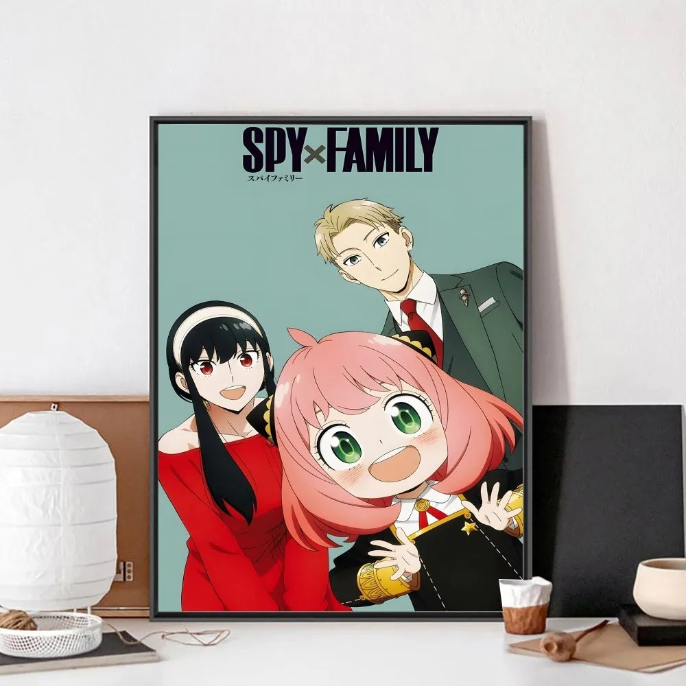 Póster Vintage Anime Spy x Family en Papel Premium - Decoración Elegante