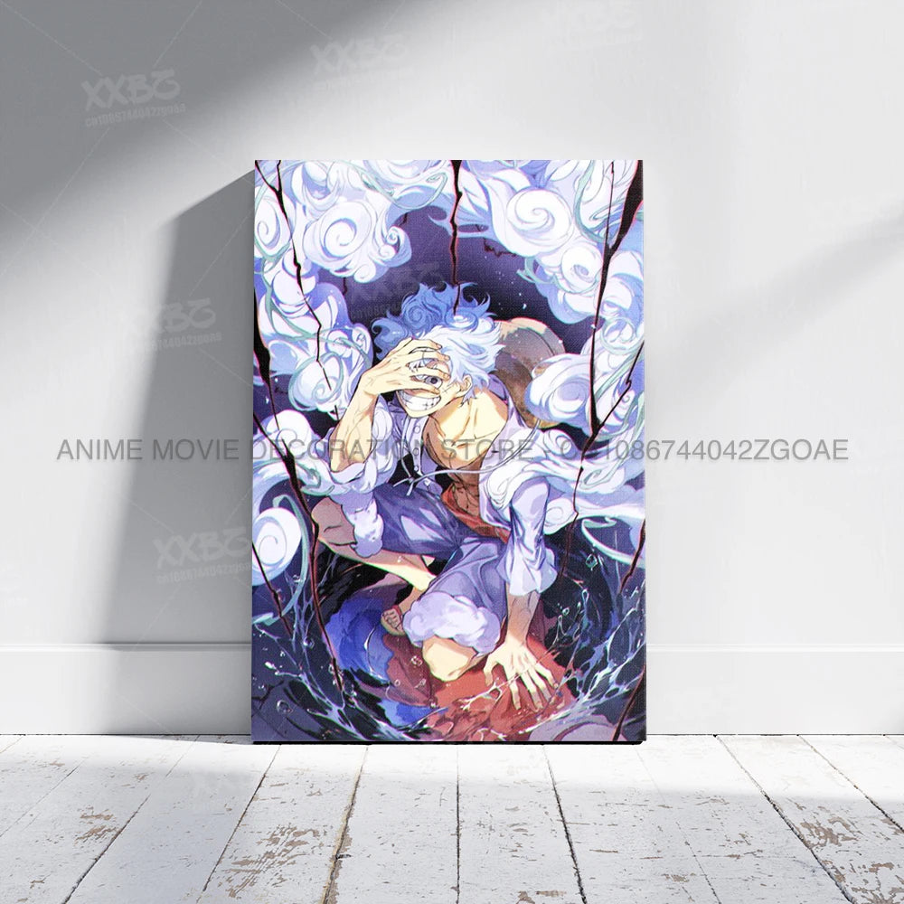 Lienzo Decorativo ONE PIECE - Arte de Monkey D. Luffy Sin Marco
