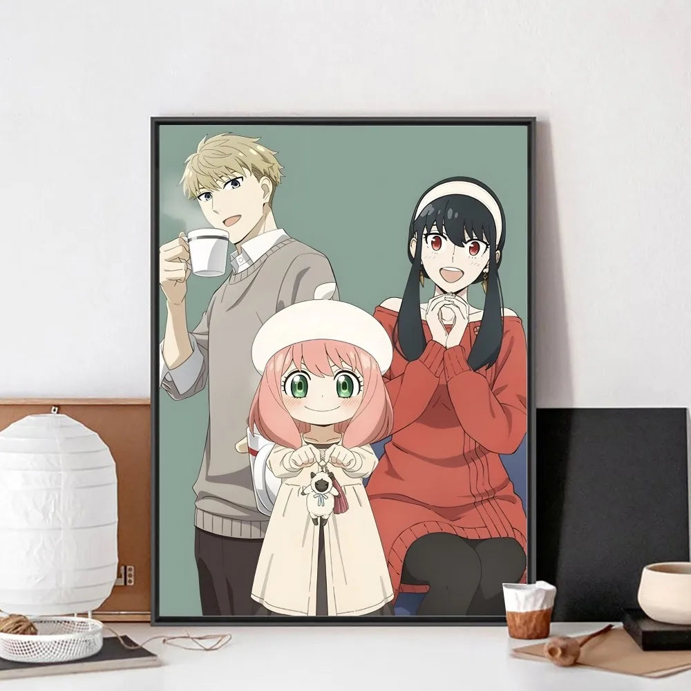 Póster Vintage Anime Spy x Family en Papel Premium - Decoración Elegante