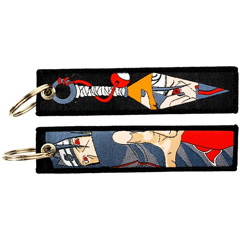 Llavero Bordado Naruto Itachi - Accesorio Exclusivo para Fans del Anime