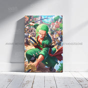 Lienzo Decorativo ONE PIECE - Arte de Monkey D. Luffy Sin Marco