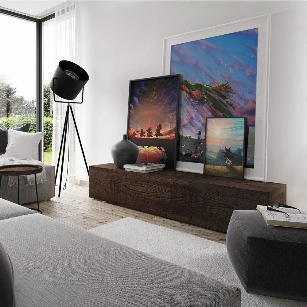 Arte de Pared Exclusivo Dragon Ball Goku para Decoración Moderna - GambareG