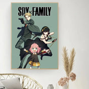 Póster Retro "Spy X Family" en Lienzo HD para Decoración Exclusiva