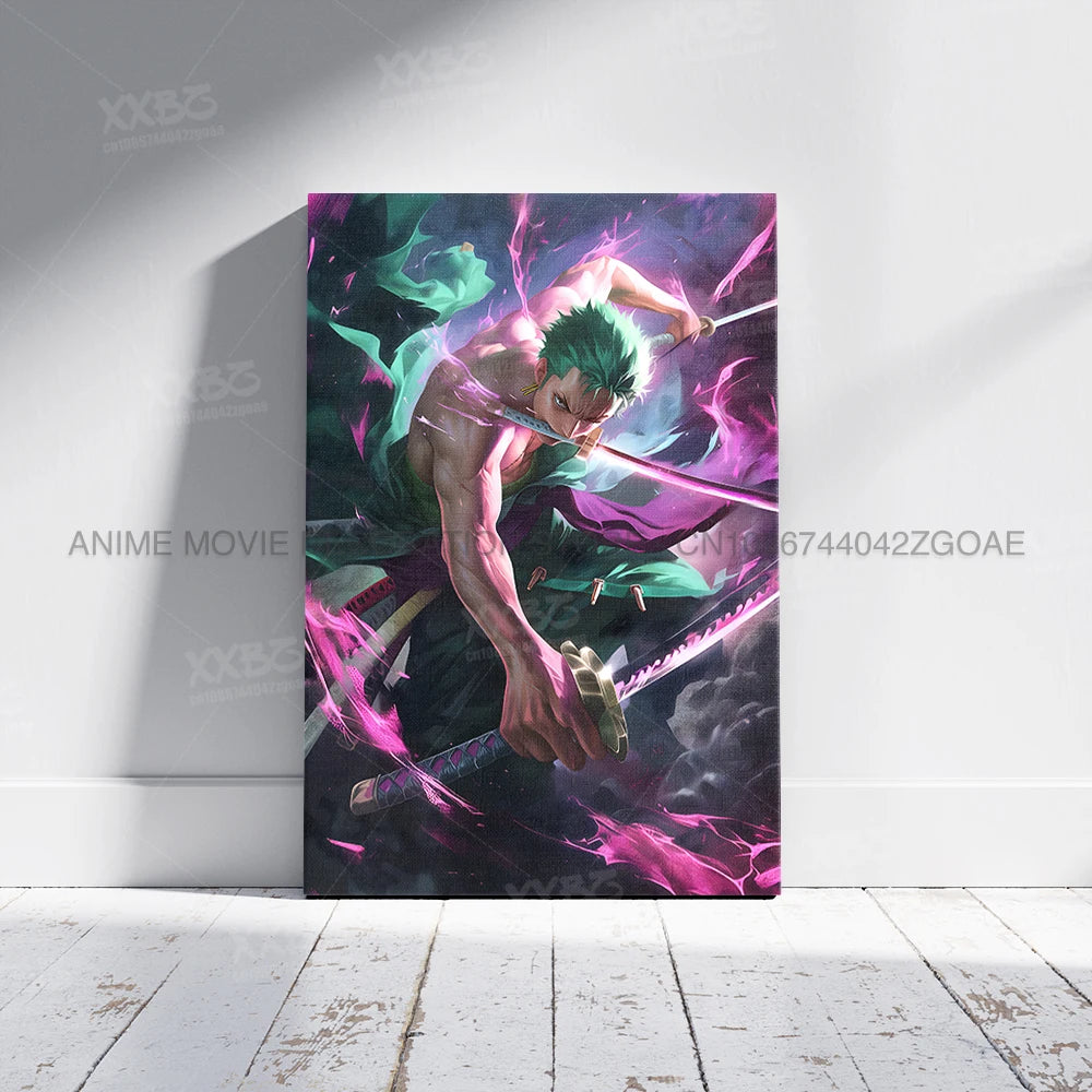 Lienzo Decorativo ONE PIECE - Arte de Monkey D. Luffy Sin Marco