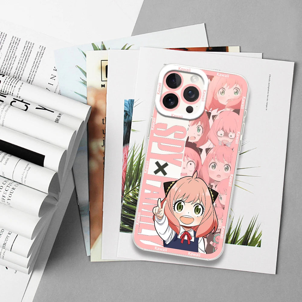 Funda Transparente Spy x Family Anya Bilibili para Samsung S21-S24