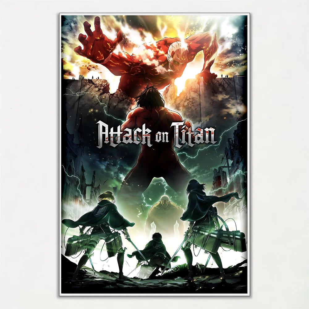 Póster Exclusivo de Attack On Titan para Decoración Moderna