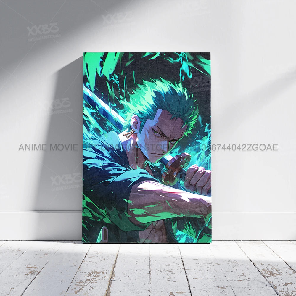 Lienzo Decorativo ONE PIECE - Arte de Monkey D. Luffy Sin Marco