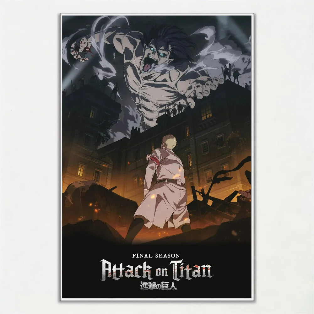 Póster Exclusivo de Attack On Titan para Decoración Moderna