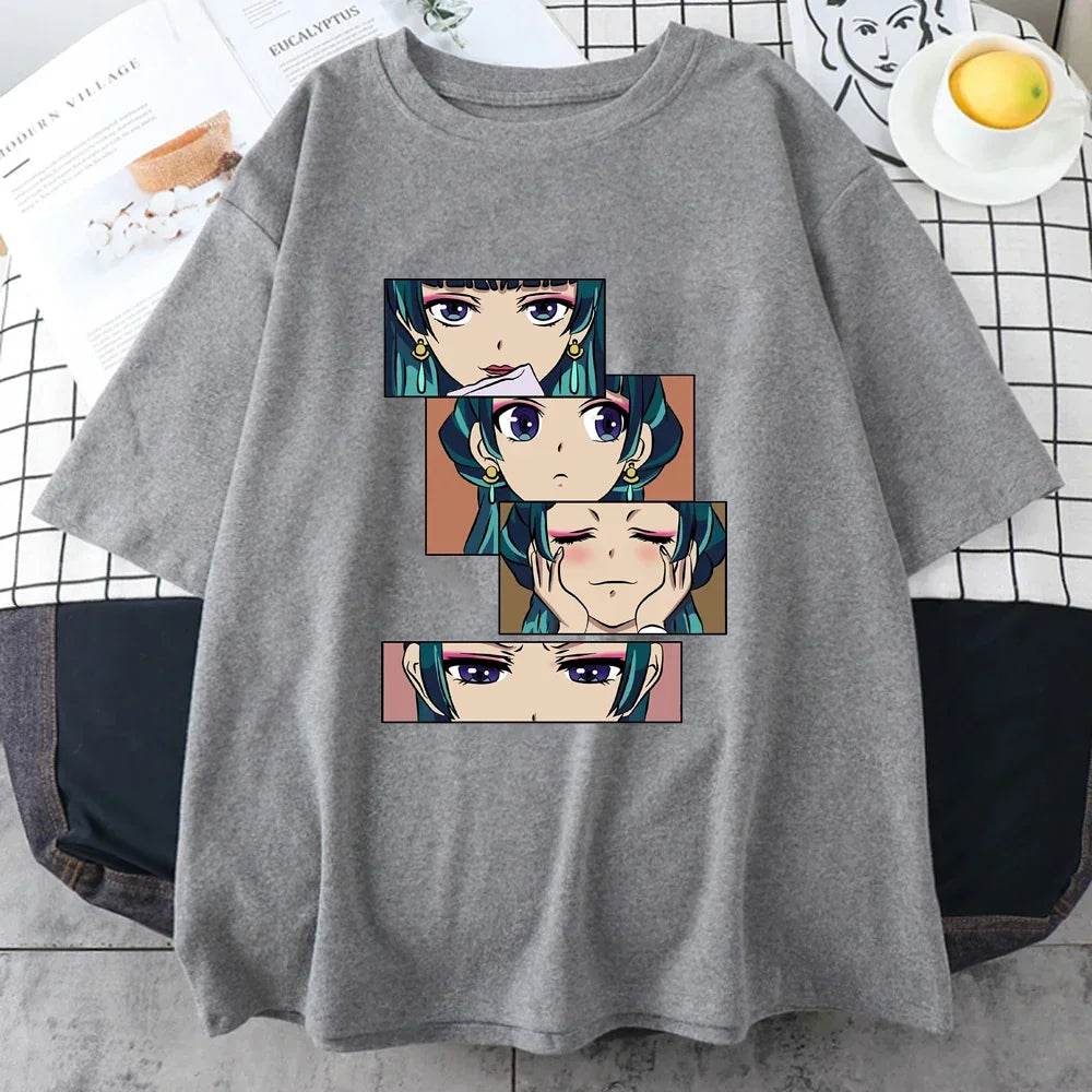 Camiseta Harajuku Anime The Apothecary Diaries para Mujer - GambareG