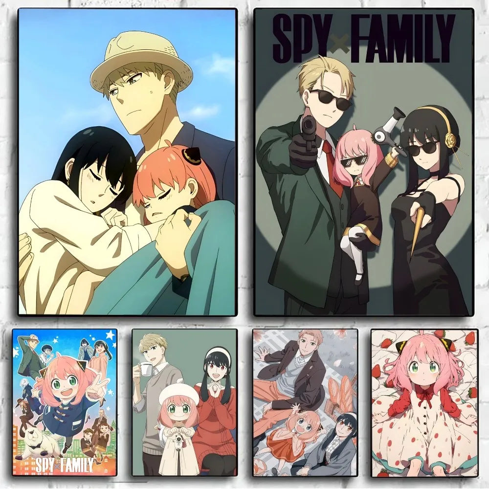 Póster Vintage Anime Spy x Family en Papel Premium - Decoración Elegante